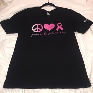 Next Level Apparel AVEDA peace.love.cure. T-Shirt